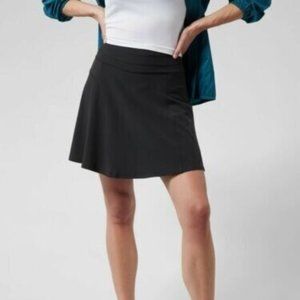 NWT Athleta Womens Size 12 Black All Day Skort 591445